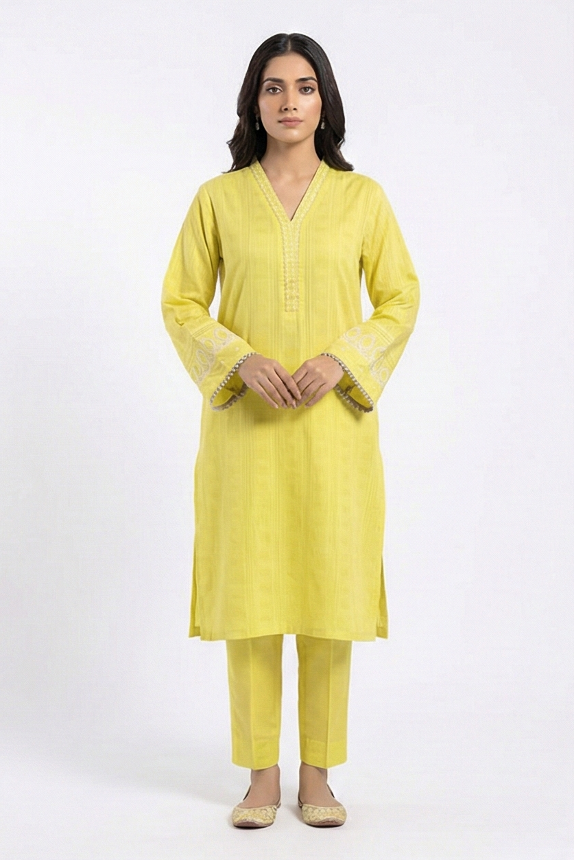 Asim Jofa V neck Yellow 2pcs