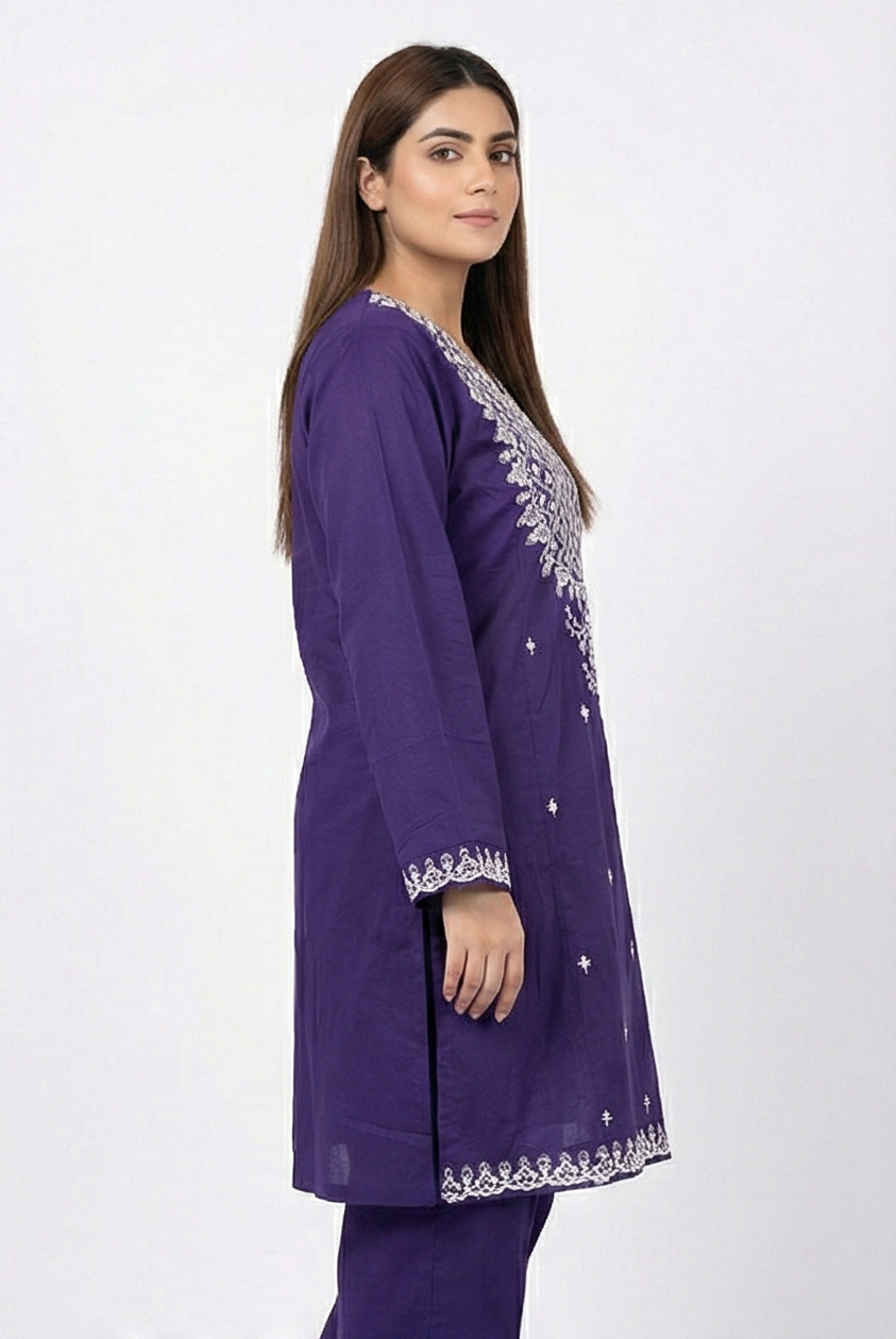 Asim Jofa Lawn embroidered 2pcs