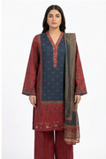 Zaraiz Luxury Blue and maroon Embroidery 3pcs