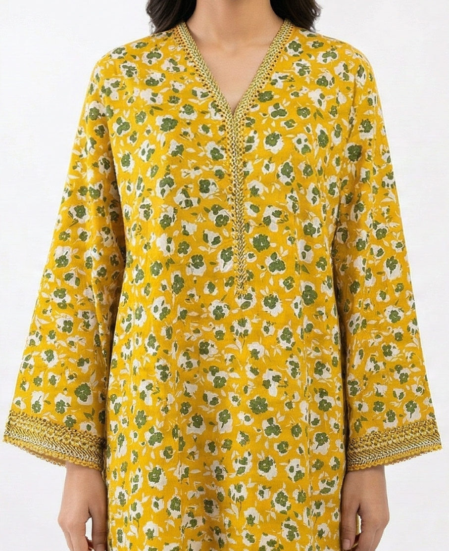 Zaraiz Printed lawn with Farshi shalwar 3 pcs