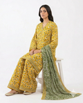 Zaraiz Printed lawn with Farshi shalwar 3 pcs