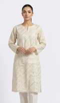 Zaraiz Premium Zari Off white and gold 2pcs
