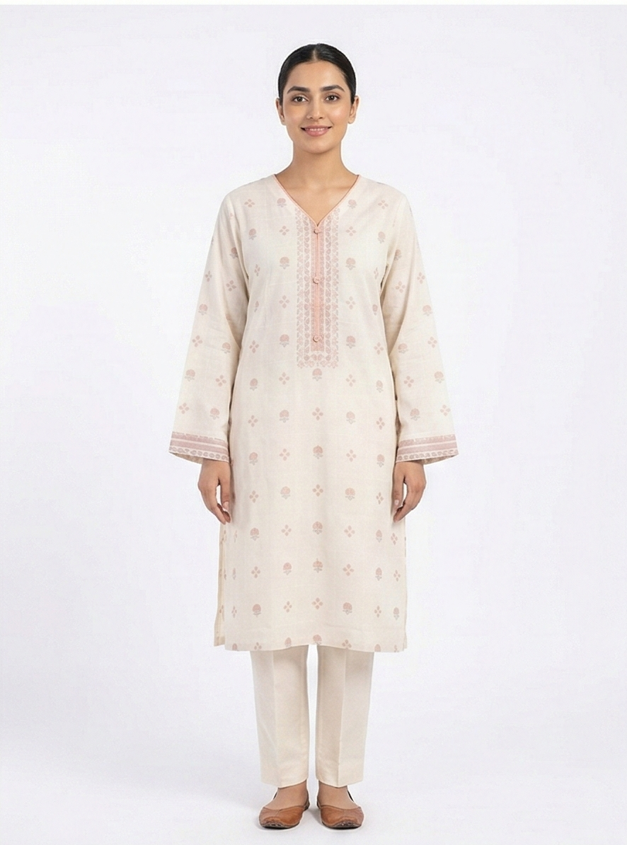 Saim B Light peach Lawn 2pcs