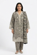 Zaraiz Luxury Cotton embroidered v neck 3pcs